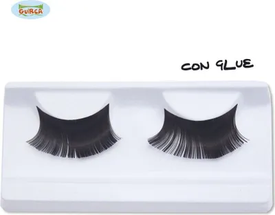 Produktbild von Künstliche Wimpern aufgeklebt SCHWARZES Make-up