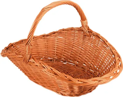 Image de Panier ovale en osier pour le bois