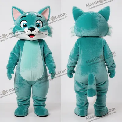 Imagen del producto de Disfraz MASTICOT de lince juguetón color turquesa