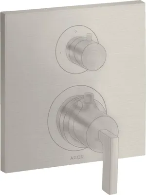 Immagine prodotto di hansgrohe AXOR Citterio thermostat encastré avec vanne d'arrêt/changeur, béqu'illes, 2 consommateurs, 39720800, 39720800