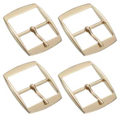4er-Set Metall-Rollschließen, Gold, 32 mm, für Lederhandwerk