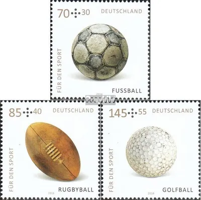 Produktbild von Briefmarken BRD (BR.Deutschland) 2016 Mi 3235-3237 (kompl.Ausg.) gestempelt Sporthilfe Spielbälle