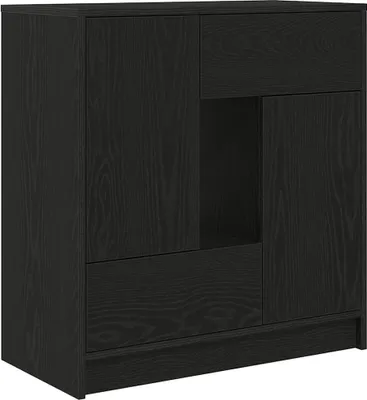 Obrázek produktu pro Příborník se zásuvkami a dvířky Dub černý 70,5x34x74,5 cm