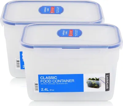 Produktbild von LocknLock Classic HPL323 Frischhaltedose 2,4L - Luft & Wasserdicht (2er Pack)