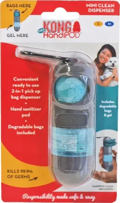 Produktbild von Hundekotbeutelhalter mit Desinfektionsmittelspray blau