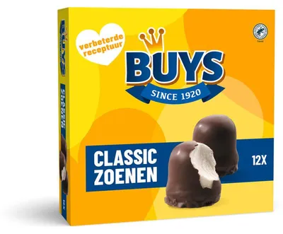Produktbild von Buys Classic Zoenen 200g – Schaumküsse mit knuspriger Waffel, süßer Snack