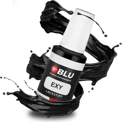 Produktbild von BLU Auto Lackstift Schwarz kompatibel für Peugeot EXY Noir Onyx | Auto Lack Reparatur Ausbesserungslack