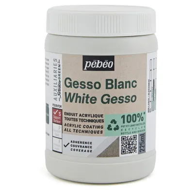 Produktbild von Pebeo Studio Green Gesso, Weiß, 225 ml