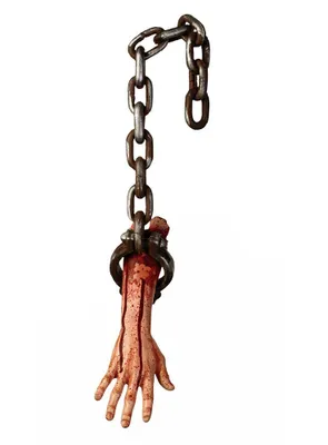 Produktbild von Abgehackter Arm in Ketten - Horror Halloween deko