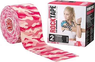 Produktbild von RockTape Classic Kinesiologie-Tape – Sporttape – 5 cm x 5 m – Camo Pink