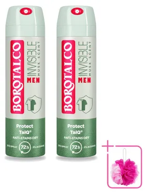 Obrázek produktu pro 2 x Deodorant ve spreji Borotalco Men Musk - 150 ml - Balení 2 kusů
