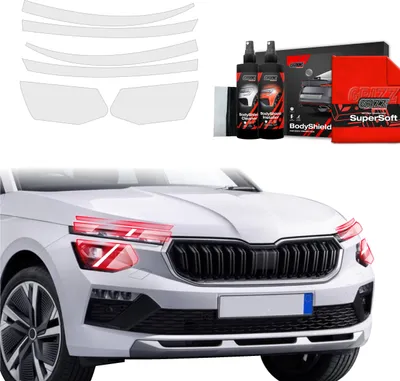 Obrázok produktu pre Ochranná fólia 6 v 1 Grizz Protector na svetlomety – Škoda Kamiq (2024–2025)