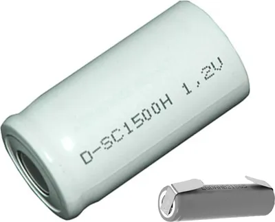 Produktbild von Mexcel Akku Sub-C 1,2V / 1500mAh NS1500SCH Hochtemperatur Ltfahne U