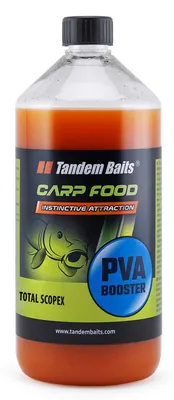 Produktbild von Tandem Baits Carp Food PVA Booster Total Scoopex, Karpfen-Booster Flüssig, Karpfen Angeln ohne Mühe, Boilies Köder zum Große-Fische-Angeln, Karpfenzubehör Profis & Hobby-Angler 1000 ml
