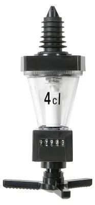 Produktbild von ROYAL Portionierer, Getränkeportionierer, Schnapsspender für Spirituosenflaschen - mit Zählwerk, Schwarz, Ausschankmenge: 40 ml