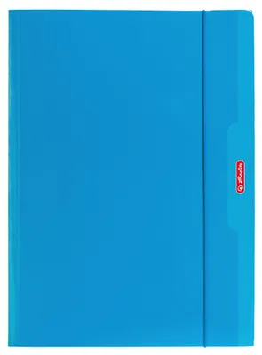 Image de Chemise cartonnée A4 avec élastique, couleur bleue, Herlitz