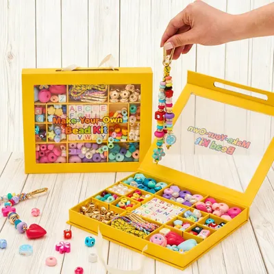 Obrázok produktu pre DIY súprava na kľúče, korálky s písmenami, pre párty, viacfarebná