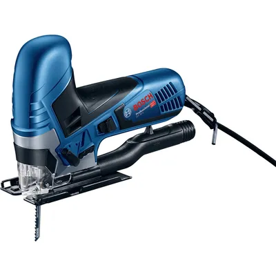 Obrázek produktu pro Bosch GST 90 E, Tubusová rukojeť, Černá, Modrá, Šedá, Hliník, Ocel, Dřevo, 3100 spm, 9 cm, 500 spm