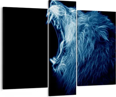 Produktbild von Bild auf Leinwand - Leinwandbild - Abstraktion Tier - 95x80cm - Wand Bild - Wanddeko - Wandbilder - Leinwanddruck - Bilder - Kunstdruck - Wanddekoration - Leinwand bilder - Wandkunst - CB95x80-3797
