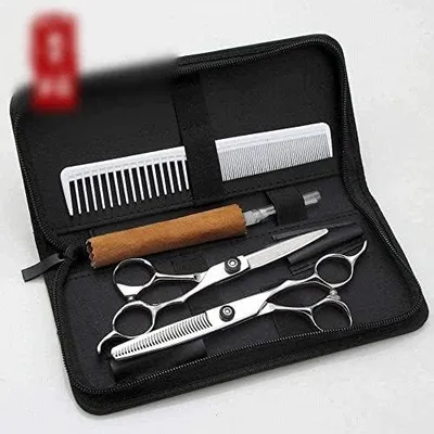 Produktbild von Friseurschere 6,0 Zoll Professionelle Friseurschere Flachschere + Zahnschere Set Edelstahl Ponyschere