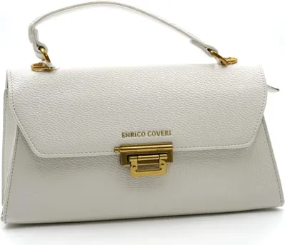 Produktbild von Handtasche Damenhandtasche verschiedene Farben mit Schultergurt Modell Rimini Farbe: Weiss Hersteller: Sonderpostendiscount Materialzusammensetzung: Kunstleder,Syntetik