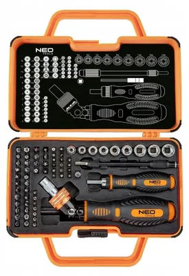 Produktbild von NEO TOOLS Werkzeugset Schrauberbits 69 Teile Präzisionsbits 06-116