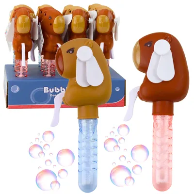 Obrázok produktu pre Kapybara mydlové bubliny Veterník 2v1 prútik 3 očká na bublinky 19cm mix