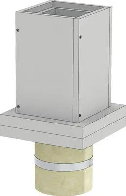 Produktbild von Furado F Fußelement für Betondecke mit Kugelfang und Wandfutter EW Ø115mm
