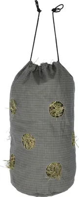 Produktbild von Kerbl Heutasche HayBag Small 85 l grau Baumwolle, 12 Fresslöcher, Ø 37cm, H 70cm