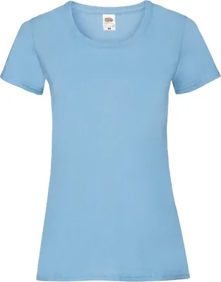 Produktbild von Damen-T-Shirt, Kurzarm - FOL VALUEWEIGHT T/W - sky blue - Größe M
