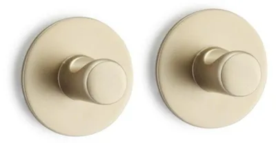2 Wandhaken für Handtuch Elsie, Zink, Gold matt