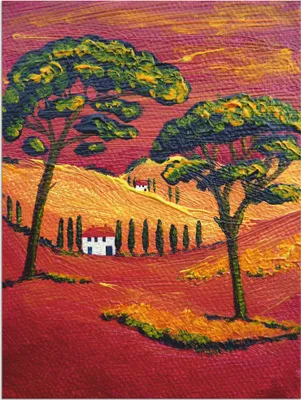 Produktbild von ARTland Wandbild Alu für Innen & Outdoor Irgendwo in der Toskana 3 Größe: 45x60 cm