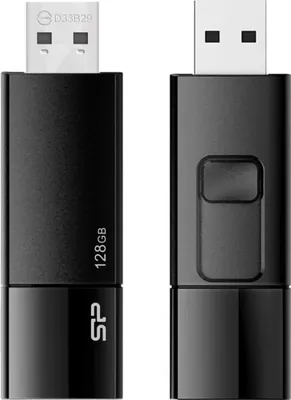 Obrázek produktu pro Silicon Power Blaze B05, 128 GB, USB Typ-A, 3.2 Gen 1 (3.1 Gen 1), Kluzné, 9,2 g, Černá