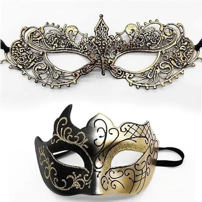 Obrázok produktu pre Sada veneziánskych masiek na oslavy a karneval