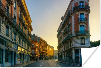 Produktbild von MuchoWow® Poster Paris - Sonne - Stadt 30x20 cm - Plakate - Print