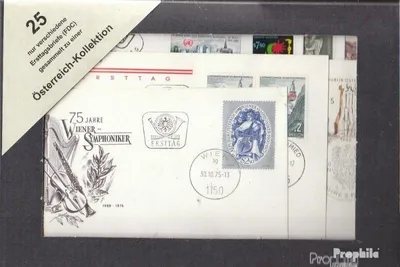 Produktbild von Briefmarken Österreich 25 verschiedene Erstagsbriefe FDC