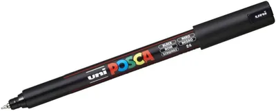 Zdjęcie produktu dla POSCA - POSCA PC1MR EF Black | 1 sztuka | 6 sztuk
