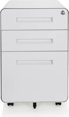 Obrázek produktu pro Kancelářský rollcontainer hjh s 3 zásuvkami, řada COLOR PLUS. Ocelový kancelářský vozík, rozměry: 63,0 x 40,0 x 51,0 cm