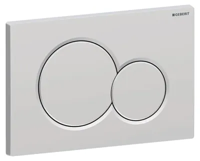 Produktbild von Geberit Sigma01 Betätigungsplatte, rund, 2-Mengen-Spülung chrom matt, Etc