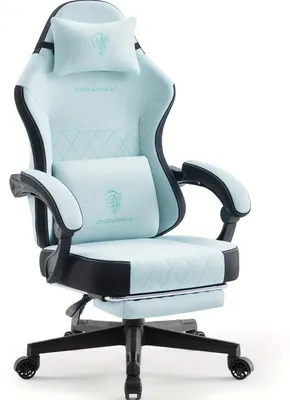 Imagen del producto de Silla de juego - Silla de carreras - Silla de juego ergonómica - Estructura robusta - Verde menta