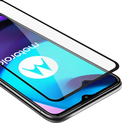 Zdjęcie produktu dla Folia pancerna Cadorabo do Motorola MOTO E20 / E30 / E40 folia ochronna w kolorze czarnym na cały ekran szkło hartowane chroniące wyświetlacz