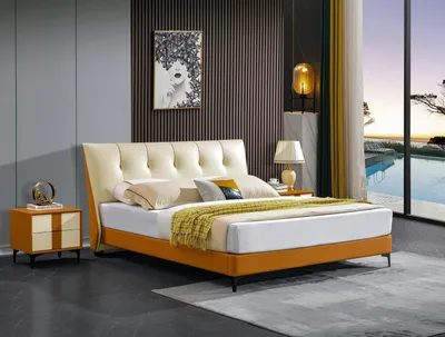 Produktbild von Bett Polster Design Luxus Doppel Hotel Betten Luxus Hotel 180x200 Chesterfield