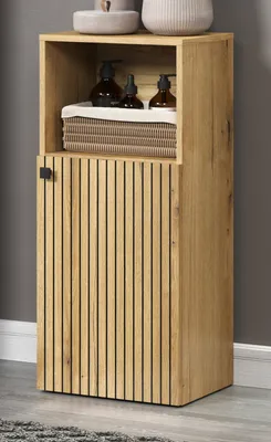 Produktbild von Badezimmer Kommode "Bliss" in Eiche, Badschrank 40 x 95 cm