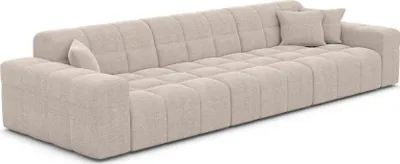 Produktbild von Strukturstoff 4-Sitzer Couch Nivara Beige