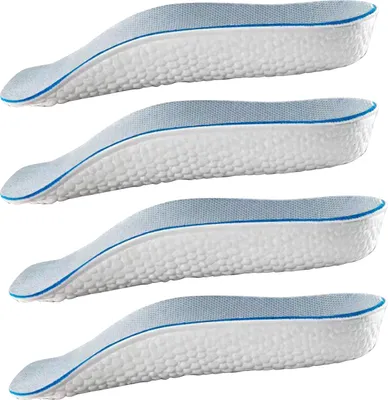 Produktbild von Paar 1,5/2,5/3,5 cm höhenvergrößernde Einlegesohlen, Schuhabsatzerhöhung, unsichtbare Einlegesohle für Männer und Frauen, Fußgewölbeunterstützung, Innensohle, orthopädische Polsterung, Fußpolster
