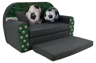 Produktbild von FORTISLINE Kindersofa ausklappbar W319_03 Football, 96 cm, Liegefunktion
