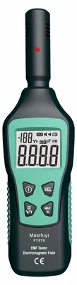 Obrázek produktu pro Měřič elektromagnetického pole Mastfuyi, detektor elektromagnetického záření, ruční přístroj pro domácnost, vysoce přesný tester vln, monitor FY876, černý