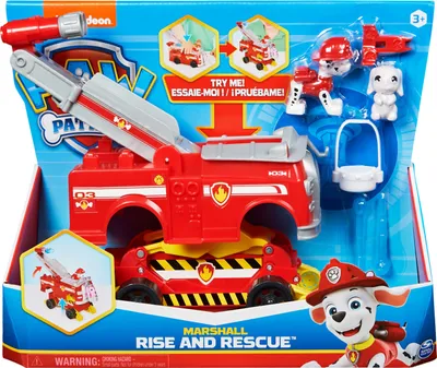 Produktbild von Spin Master 41519 - Paw Patrol Marshalls Rise and Rescue verwandelbares Spielzeugauto