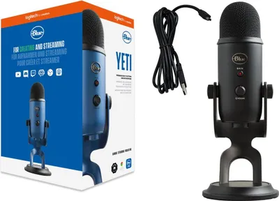 Produktbild von Logitech G Yeti, Tischmikrofon, 20 - 20000 Hz, 0,5%, 16 Bit, 48 kHz, 4,5 mV/Pa
