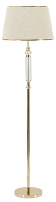 Obrázok produktu pre Stojaca lampa Praga Gold Metal s látkovým tienidlom — Ø 45 cm